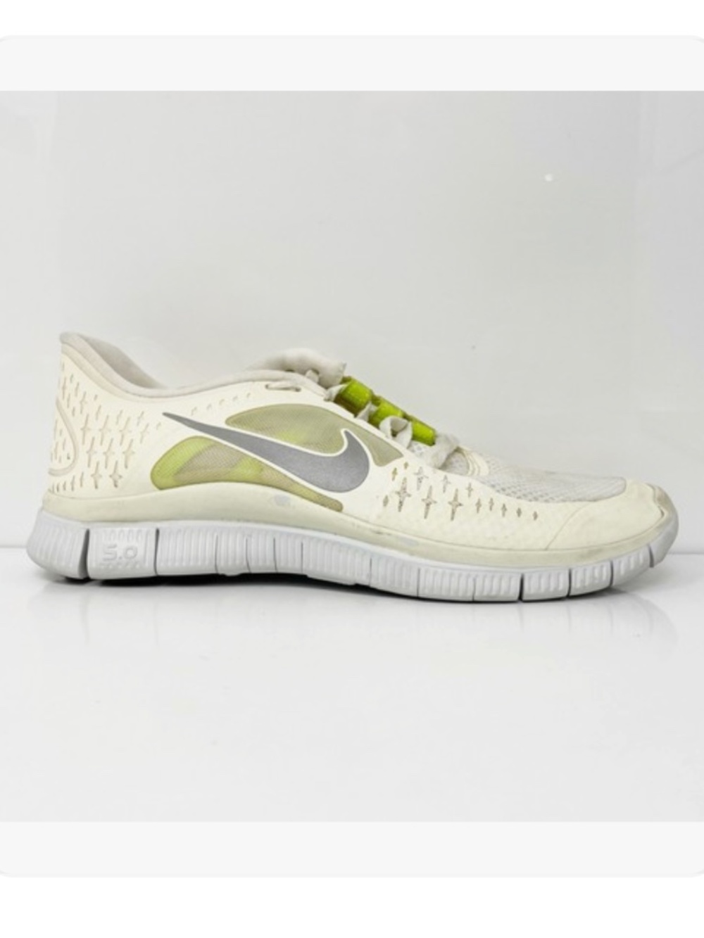 Nike Women's Free Run 3 510643-101 White Running Shoes Sneakers Size 9